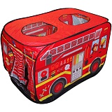 Детская игровая палатка "Пожарная машина" + 50 шаров
