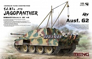 Сборная модель TS-047 САУ German Tank Destroyer Sd. Kfz.173. Самоходное орудие с краном Jagapanther Ausf.G2 (MENG) 1/35