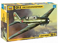 Сборная модель Советский бомбардировщик Су-2 4805