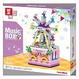 Конструктор Zhe Gao QL0983 Музыкальная Шкатулка Колесо обозрения 529 деталей