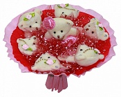 Розовые фантазии набор для творчества букет из мягких игрушек 7MP