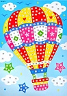 Мозайка - стикер Воздушный шар B023