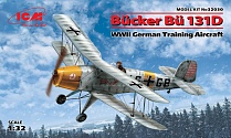 Сборная модель ICM Германский учебный самолет Bücker Bü 131D 32030