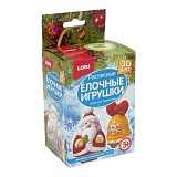 Роспись ёлочных игрушек "Дед Мороз и колокольчик" Ир-011