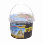 Кинетический Песок Цветной Черный 0,5 кг в ведерке