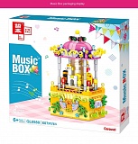 Конструктор Zhe Gao QL0980 Музыкальная Шкатулка Карусель 607 деталей