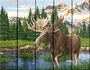 Благородный хозяин лесов - картина по номерам на дереве PKW-1 70