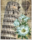 Мозайка - стикер пазл Пизанская башня XD09