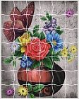 Мозайка - стикер пазл Букет цветов XD05