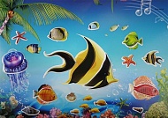 Мозайка - стикер Океанариум 3D DF-A-6616