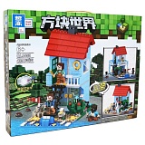 Конструктор Zhe Gao QL0559 Майнкрафт Домик у моря 435 деталей
