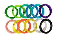 Набор PETG пластика для 3D ручки RBC-PETG-03 12 шт. № 01 полупрозрачный