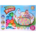 Детская игровая палатка - манеж с баскетбольным кольцом + 50 шариков