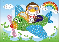 Мозайка - стикер Пингвин - пилот D008